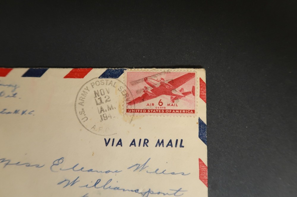 Vintage War Envelope Opened By Censor No. 1527 Pacific