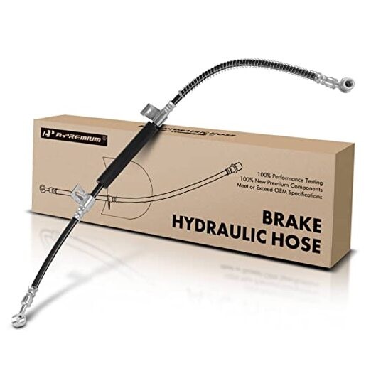 Front Driver Brake Hydraulic Hose Compatible with Kia Models - Sorento 2007