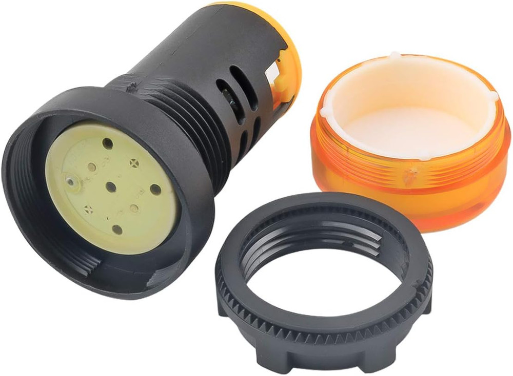 10Pcs 22mm Indicator Light 24V AC/DC Panel Mount for HVAC Control Projects