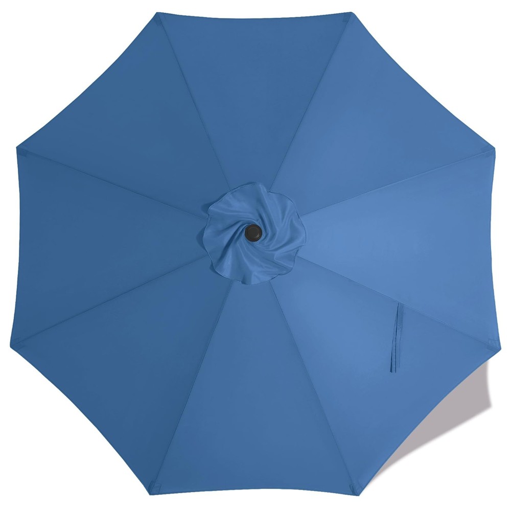 MASTERCANOPY Patio Umbrella 9 ft Replacement Canopy for 8 9FT, Dodger Blue
