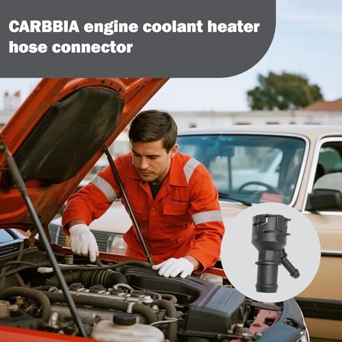 Engine Coolant Heater Hose Connector, Compatible with Audi A3 TT, VW Golf