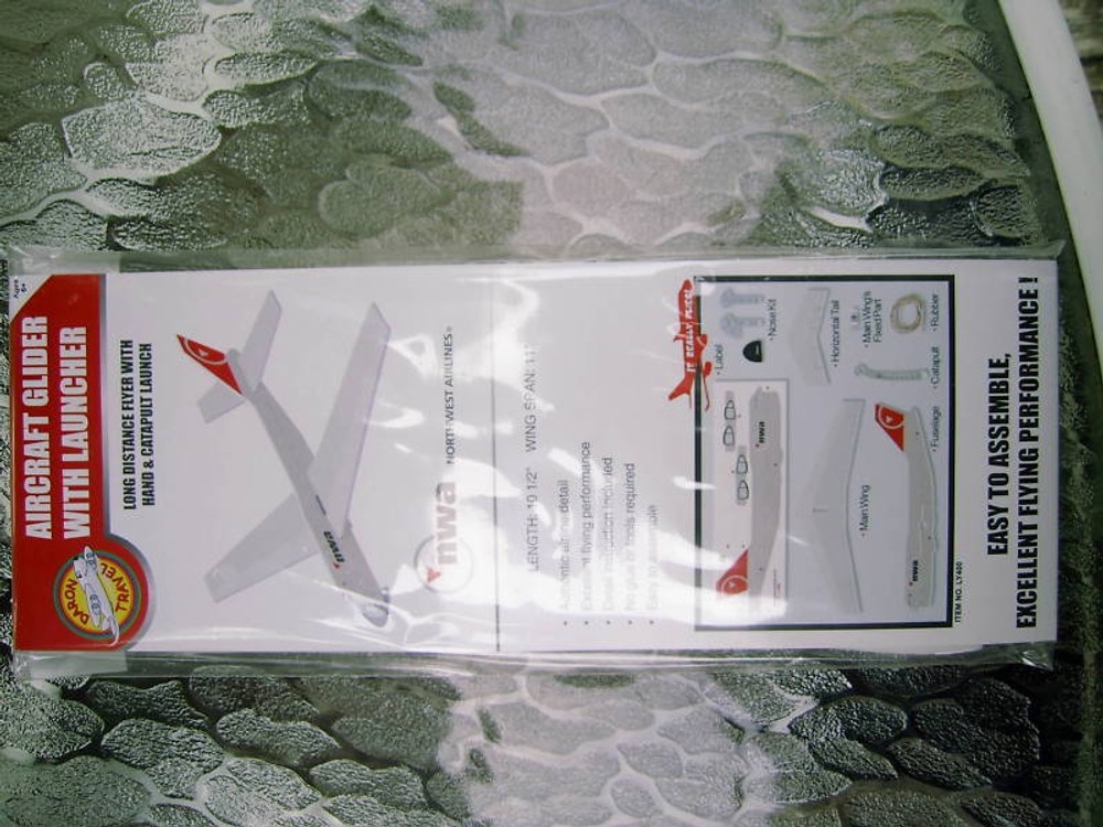 Northwest Airlines Glider with Launcher