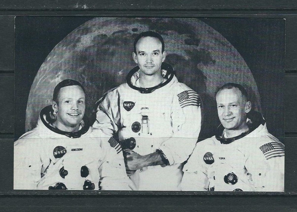 Apollo 11 Astronauts  Photo postcard