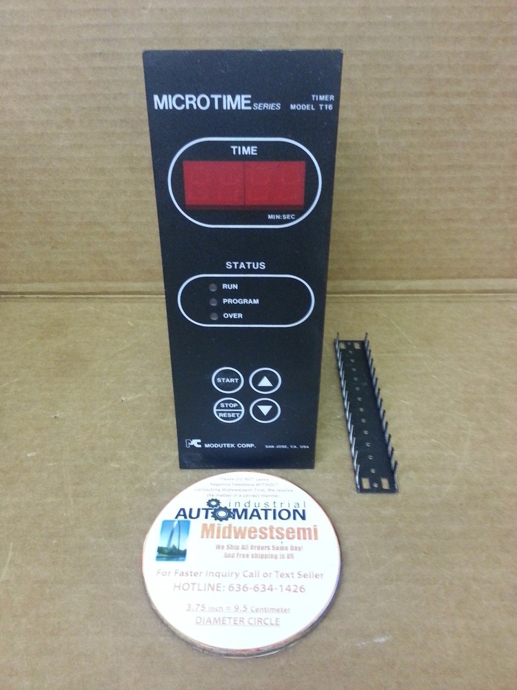 NEW MODUTEC T16A MICROTIME SERIES TIMER MINUTES/SECS SHIPS SAME BUSINESS DAY