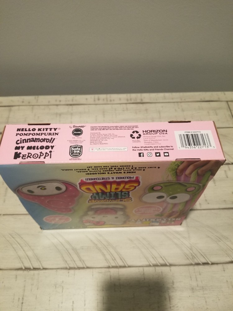Horizon Hello Kitty & Friends Slimygloop Slimy Sand Moldable & Stretchable