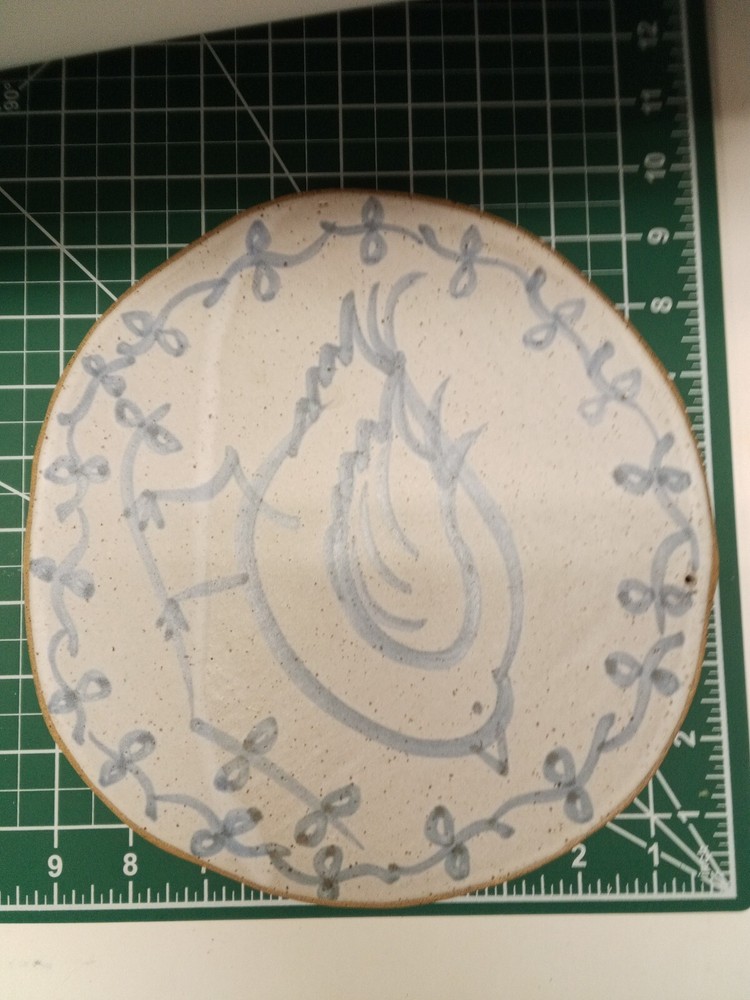 Gerding Bread Tile With Bird on front Bread Recipe On Back od tile can be hung
