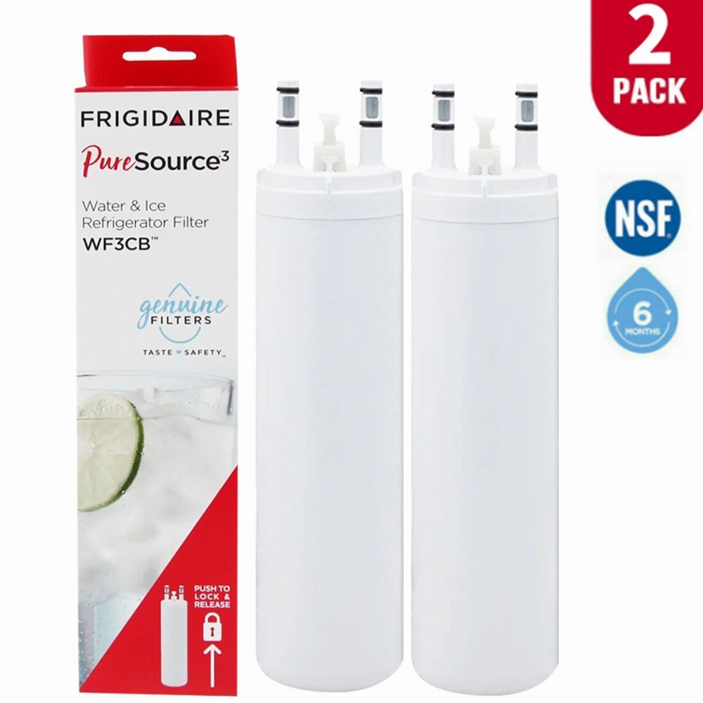 2 PACK Frigdaire WF3CB PureSource 3 Refrigerator Water Filter New Sealed