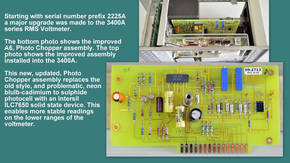 HP 3400A RMS Voltmeter Fully Solid-State 2415- Prefix | Refurbished | Calibrated