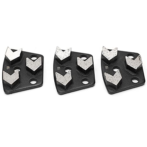 Grinding Disc, 3pcs Trapezoid Floor Grinding Pad Disc, Diamond Grinder