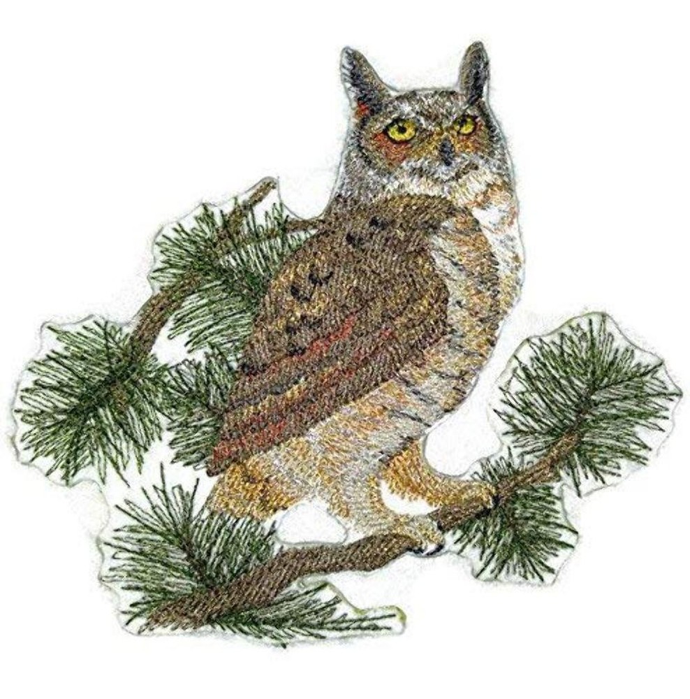 Great Horned Owl Embroidered Patch