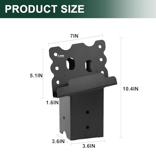 Deer Stand Brackets 4pcs,Outdoor 4"x 4" Compound Angle Bracket,Multi-Use