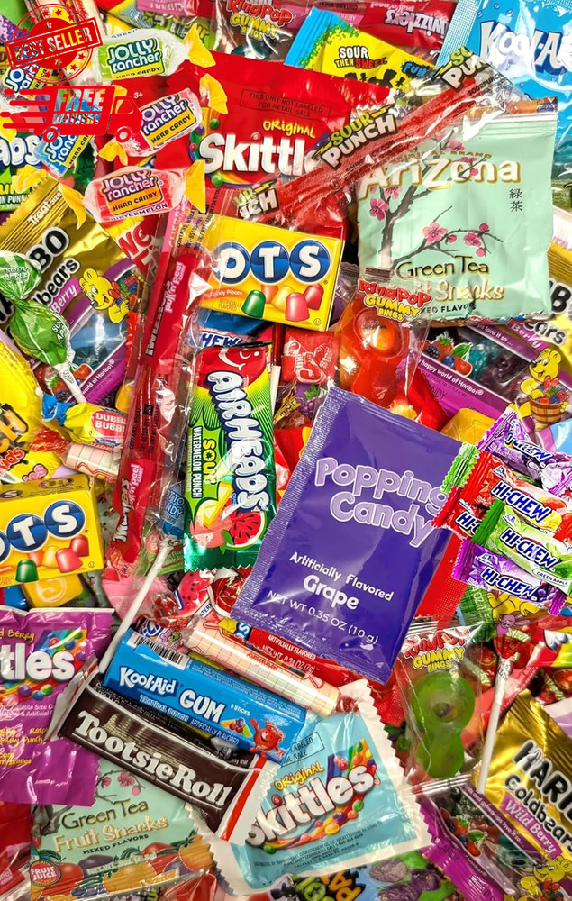 Variety Candy Pack - 2 LB Assorted Party Mix - Individually Wrapped Bulk Candy -