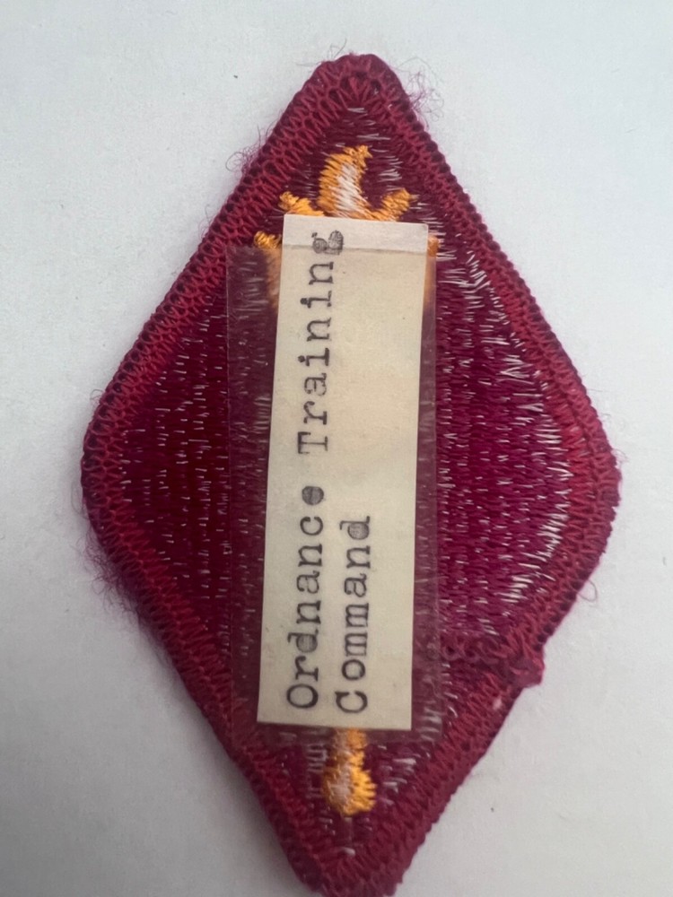Ordnance Training Command US Army Patch
