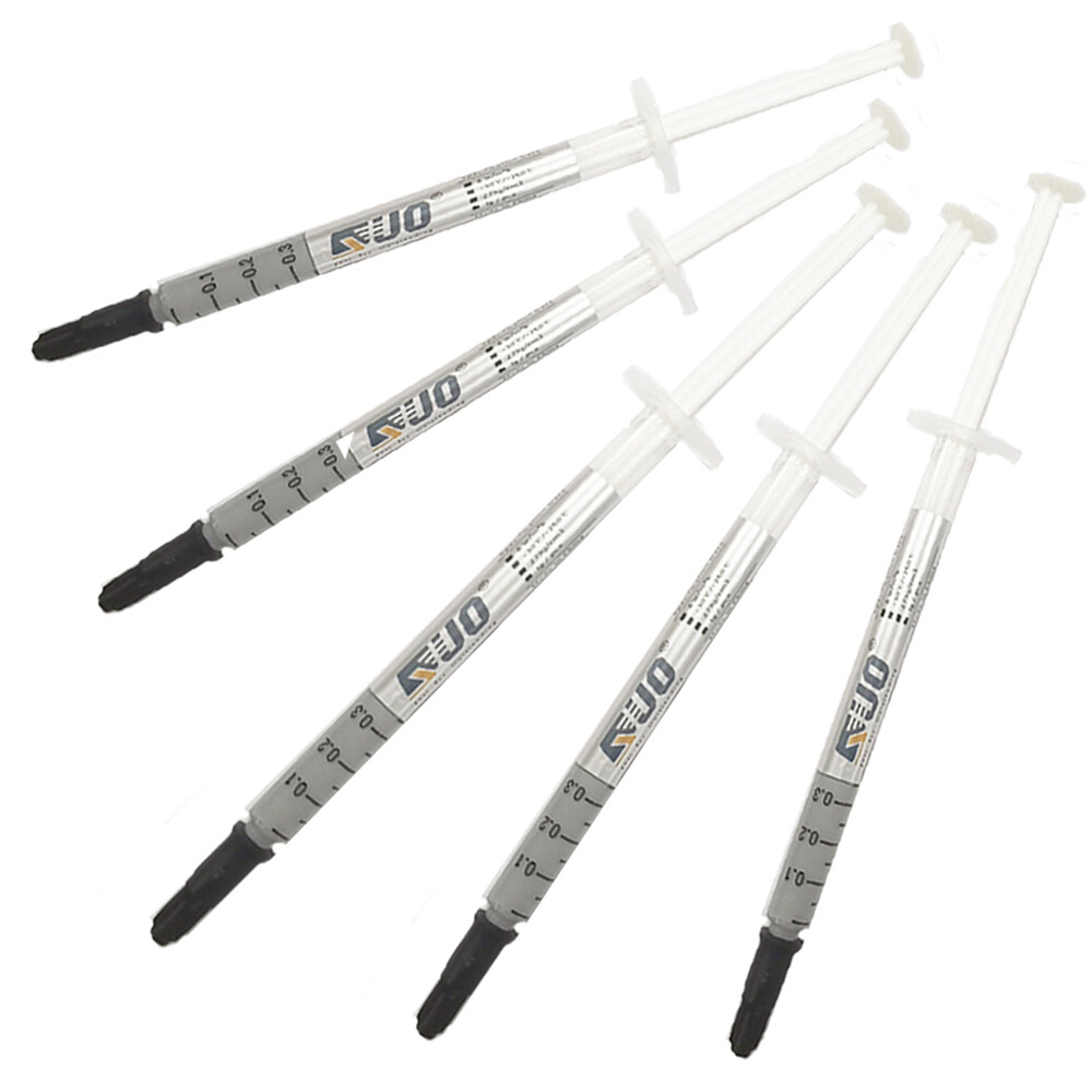 5 PCS 1G Thermal Paste CPU GPU Heatsink Silicone Grease Compound HY882 White NEW