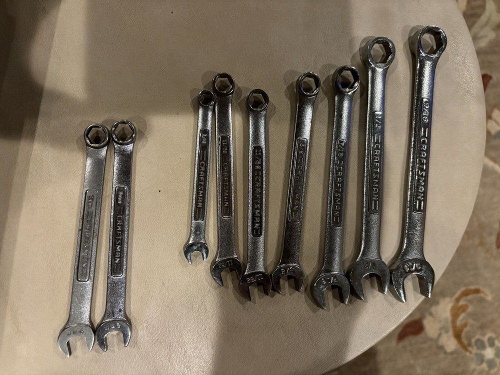 Craftsman brand pre-owned 6-Point Combination wrenches