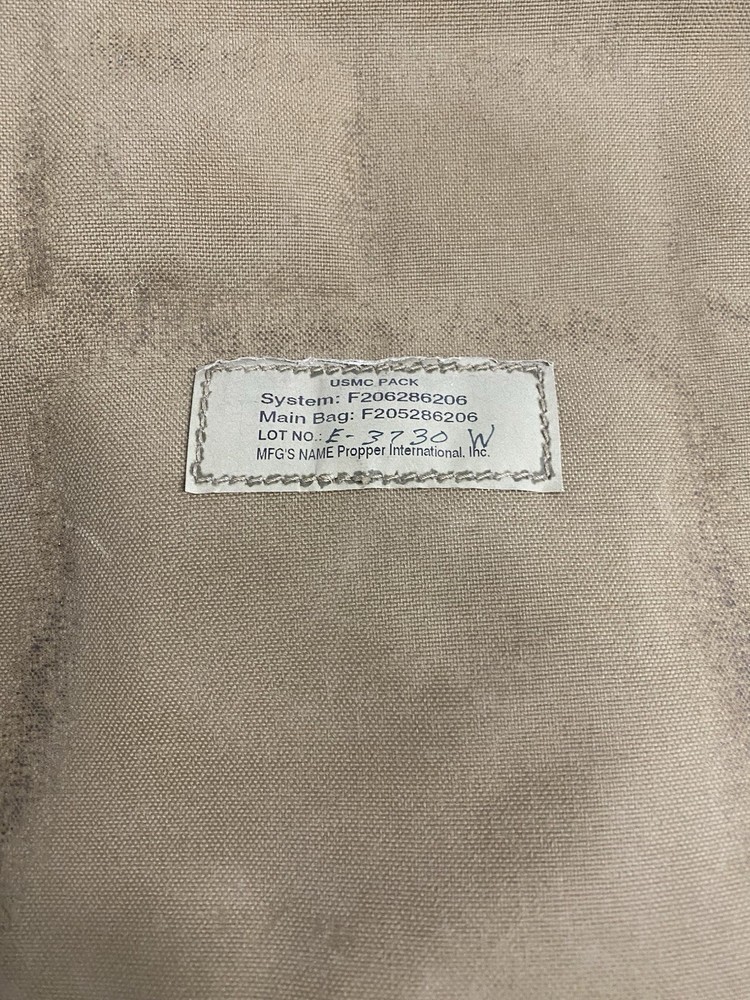 USMC FILBE Rucksack Set Complete Without Frame #3