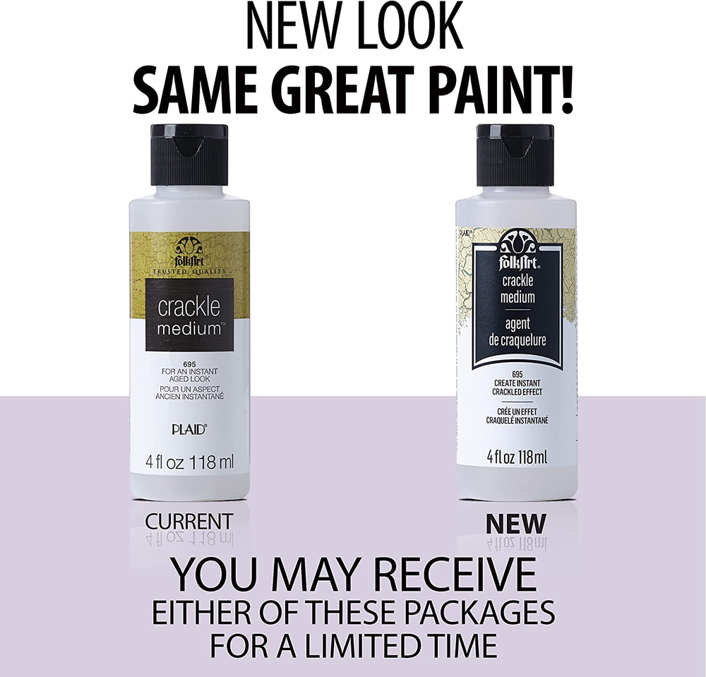 FolkArt Medium (2-Ounce) 694 Crackle White