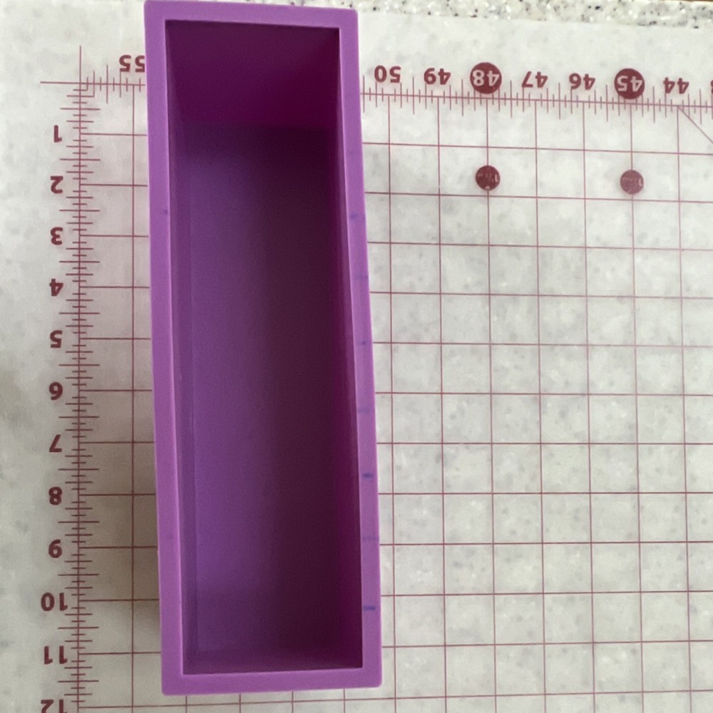 Purple Silicone Loaf Soap Mold Tray, Rectangular Shape, Silicone Rectangle Mold