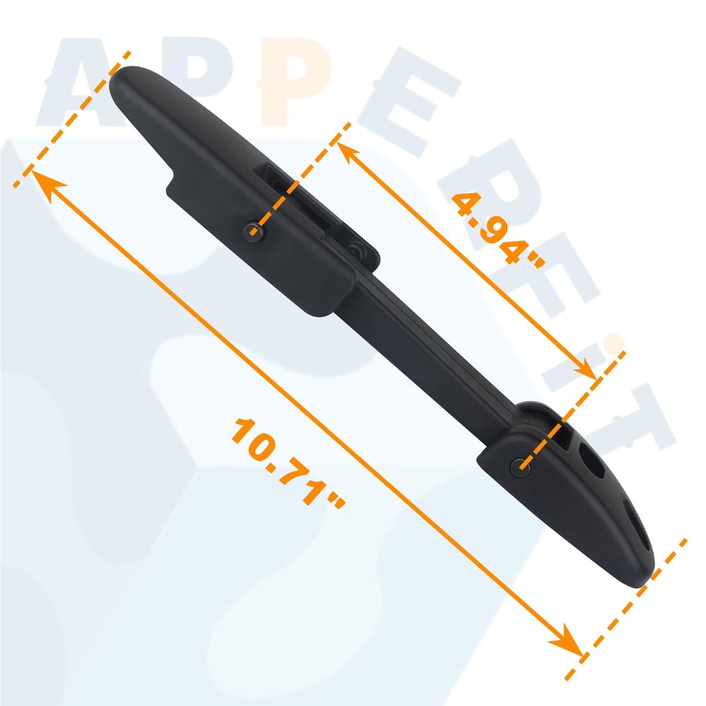 Mack Hood Latch Strap w/Catch Bracket Left Driver & Right Passenger Black
