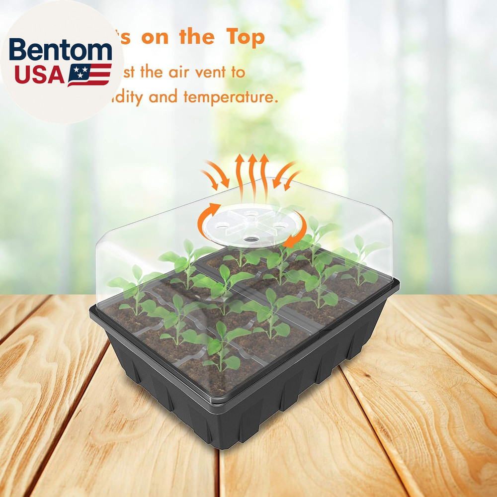 3 Pack Seed Starter Tray Germination Kit, Seed Starter Kit with Adjustable Humid