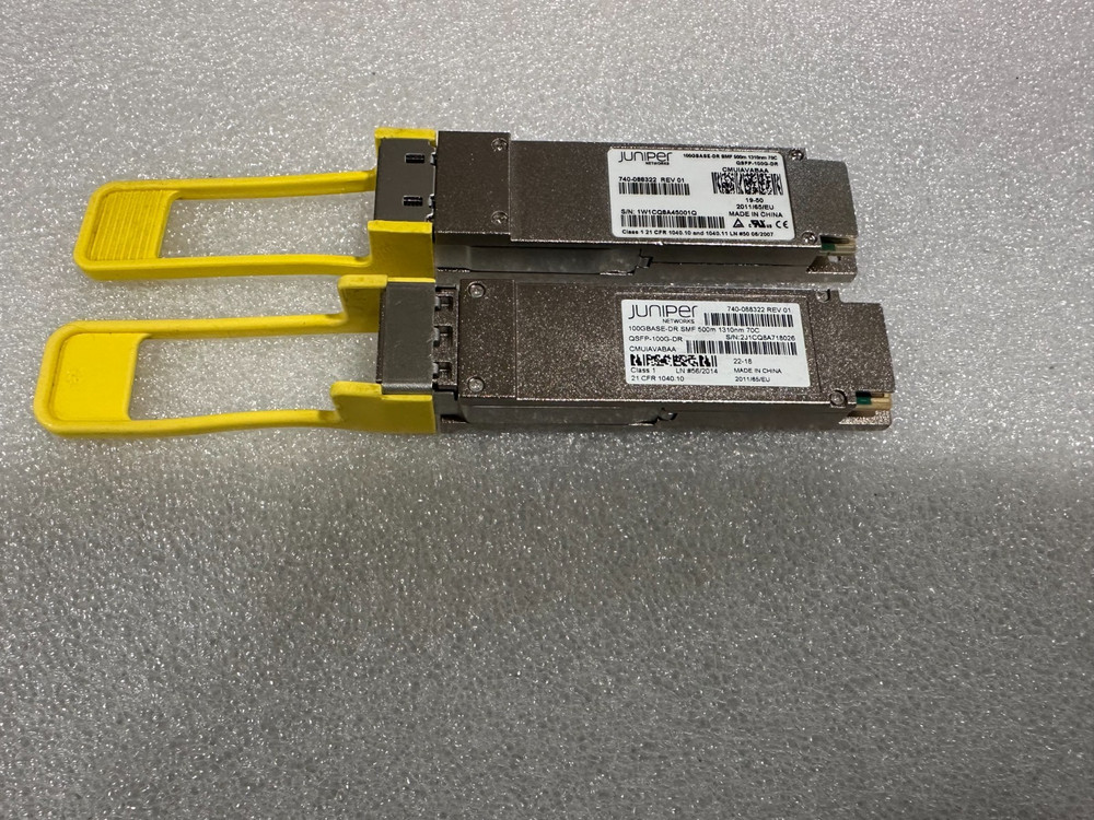 2x Juniper Networks QSFP-100G-DR Transceiver Module