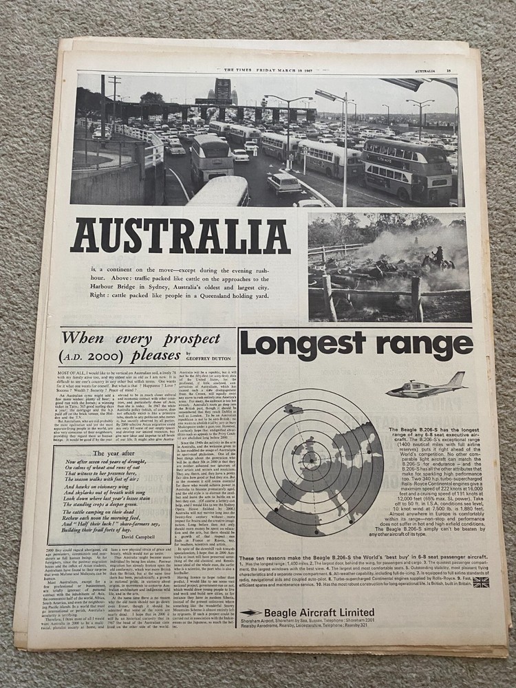 The Times Supplement on Australia 1967