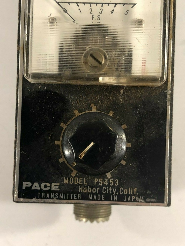 VINTAGE PACE MODEL P5453 TRANSMITTER FIELD STRENGTH METER HAM RADIO
