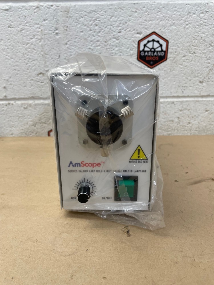 AmScope HL250-A Haloid Lamp Cold-Light Source, 400 VA, Light Box