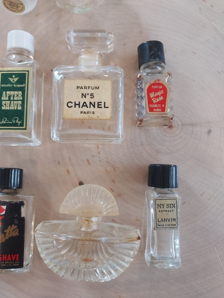 Vintage Mini Glass Perfume Bottles