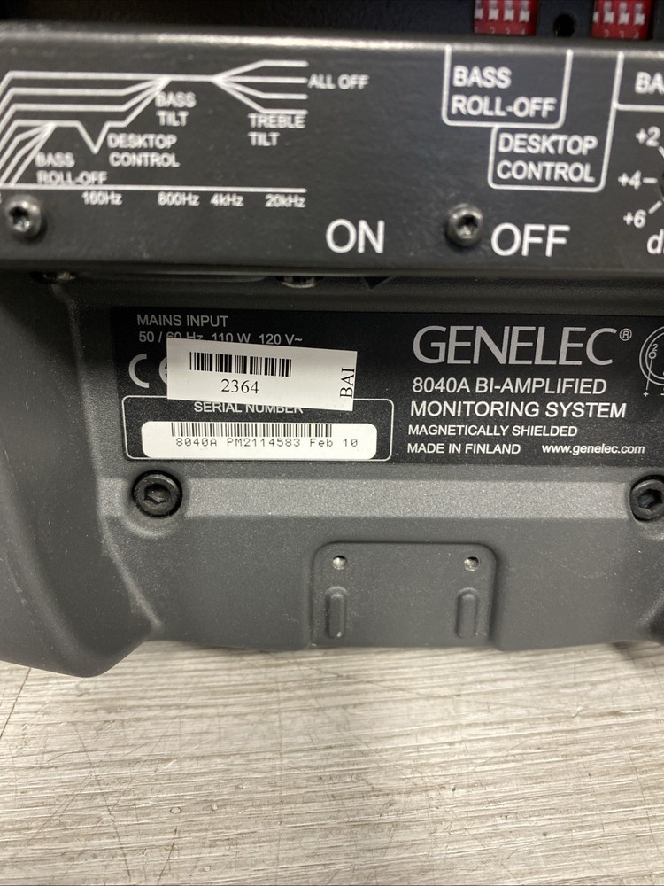 Genelec 8040A Studio Monitors PAIR Great Working Shape!
