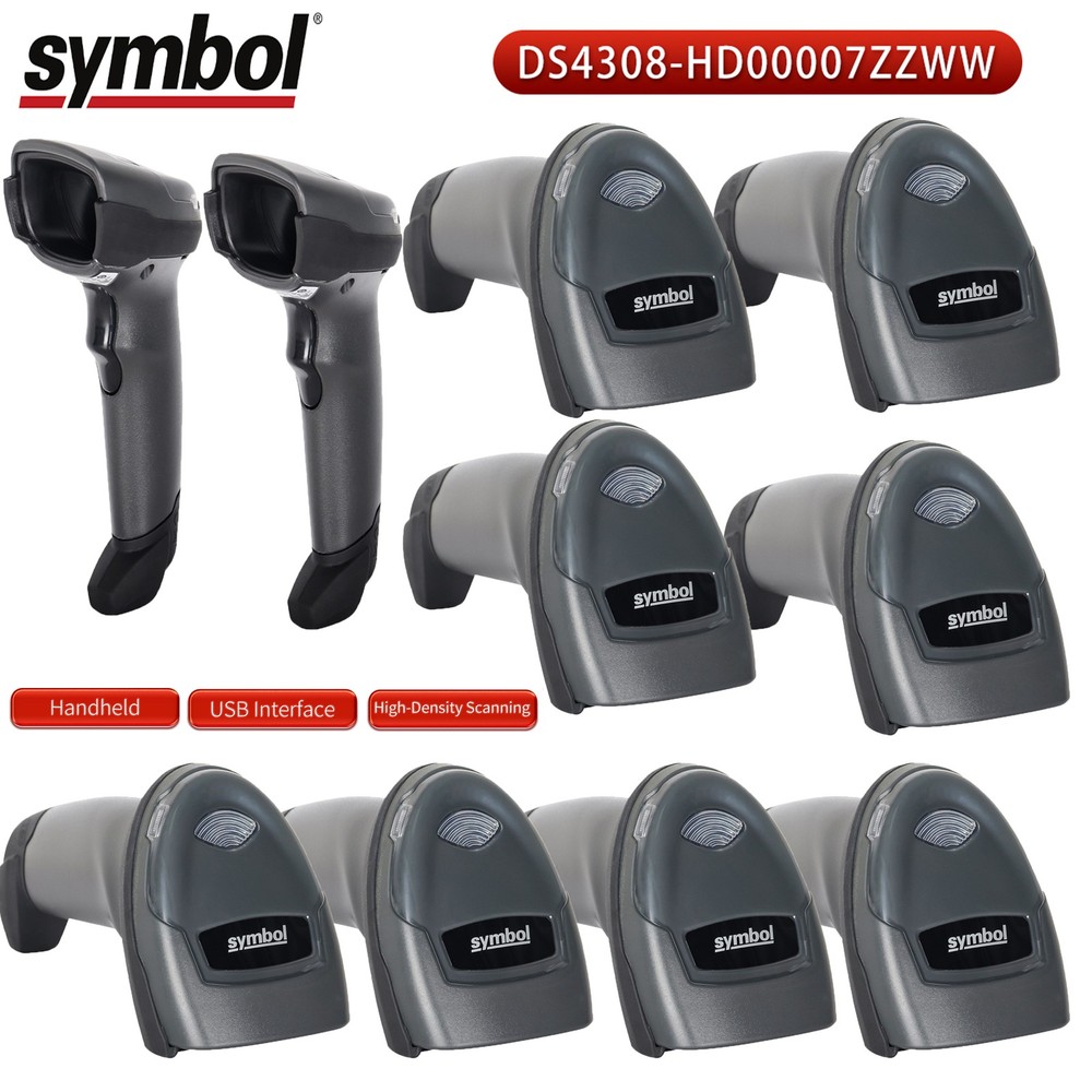 Zebra Symbol DS4308-HD00007ZZWW 2D USB Handheld Barcode POS Scanner Reader LOT