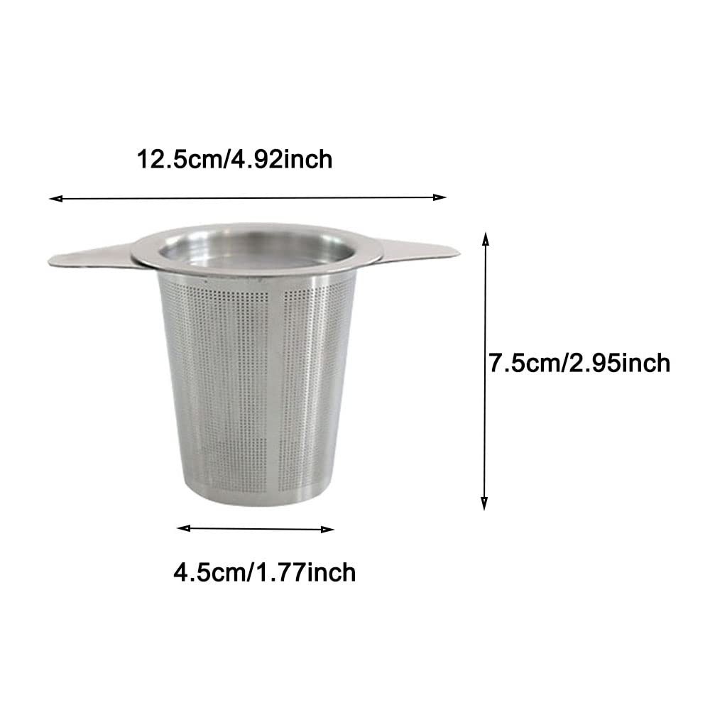 Reusable Stainless Steel Coffee Filter Paperless Coffee Maker Strainer Double...