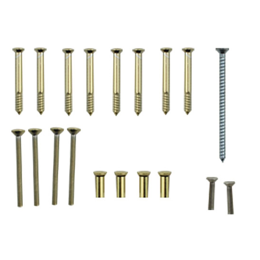 Andersen Newbury Gliding Door Screw Pack Polished Brass 4-Pack