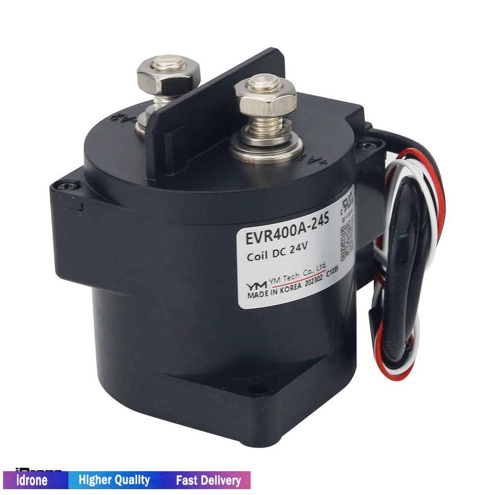 New 4-Wire EVR400A-24S Coil Electromagnetic Relay for YM TECH 24VDC 320V/400A
