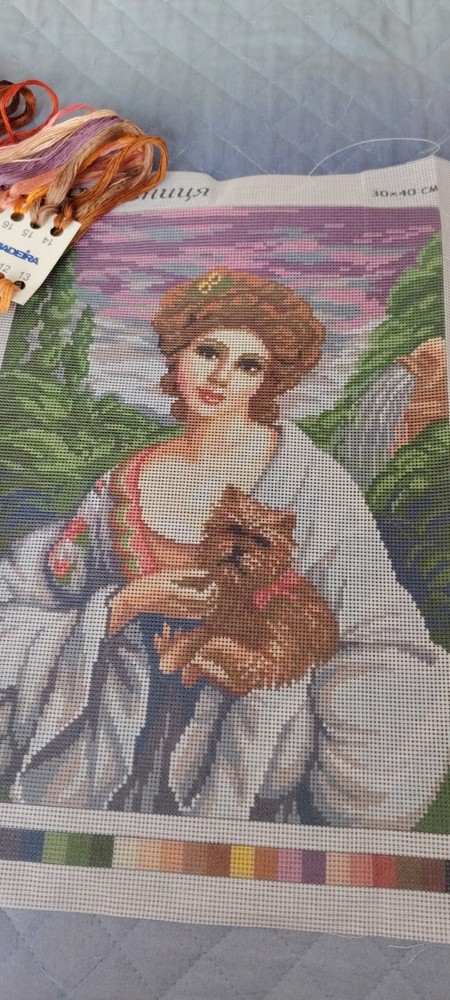 Gobelins.LADY WITH DOG half point kit