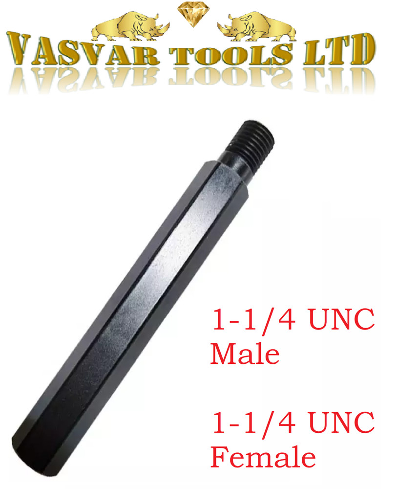 Core Drill extension rod 1-1/4" thread for diamond core drill bits
