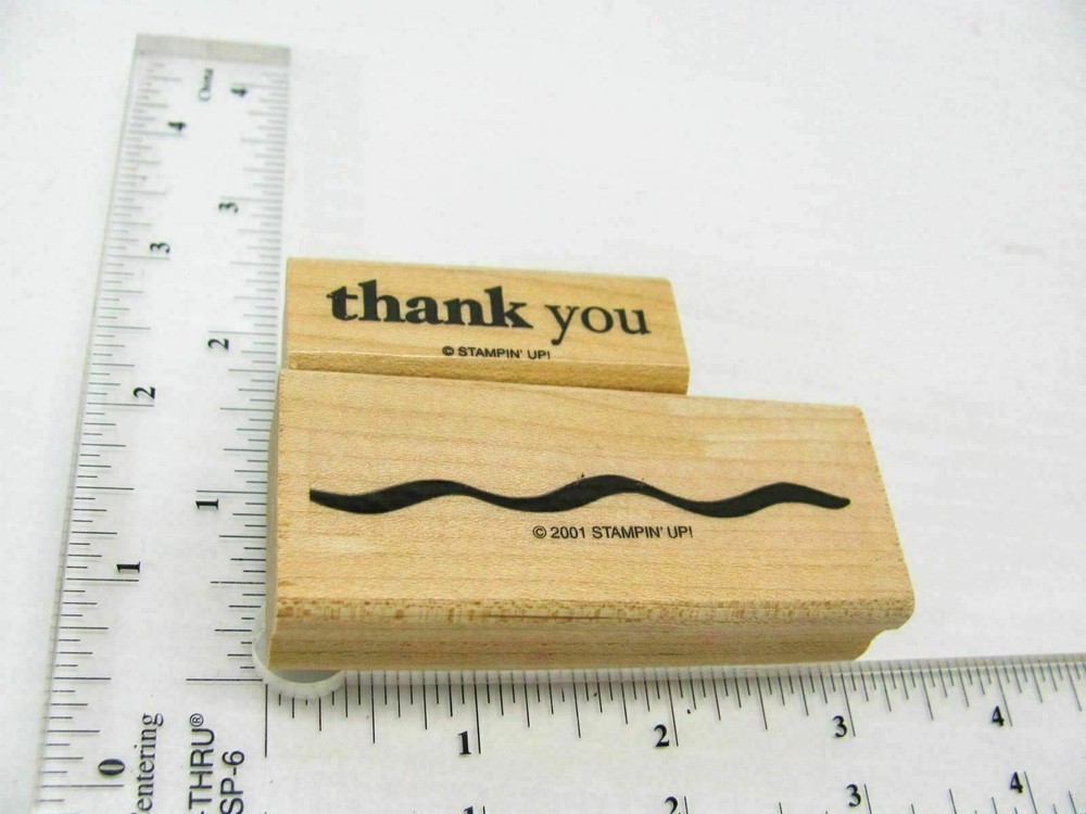 Thank You Underline Rubber Stamp - Stamp Set A480