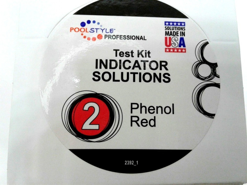 Poolmaster Pro 22392 Test Kit Indicator Solutions #2 Phenol Red 12 Pack 1oz Each