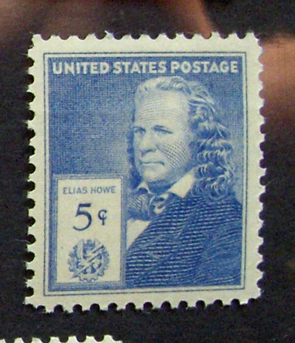 US 5¢ stamp SC #892 Elias Howe MNH 1940.