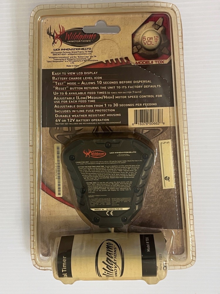 Wildgame Innovations TDX 6/12-Volt Digital Timer Controller Unit Feeder