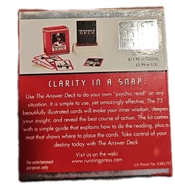 The Answer Deck - Past Present Future Prophecy Cards -