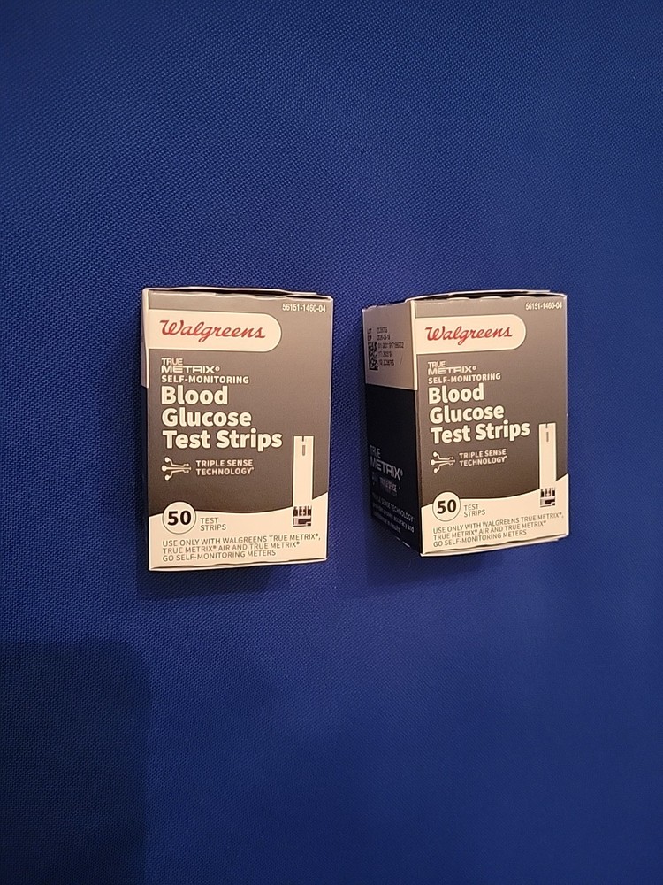 Walgreens True Metrix Glucose Test Strips  100 Total. Expir 5/2026
