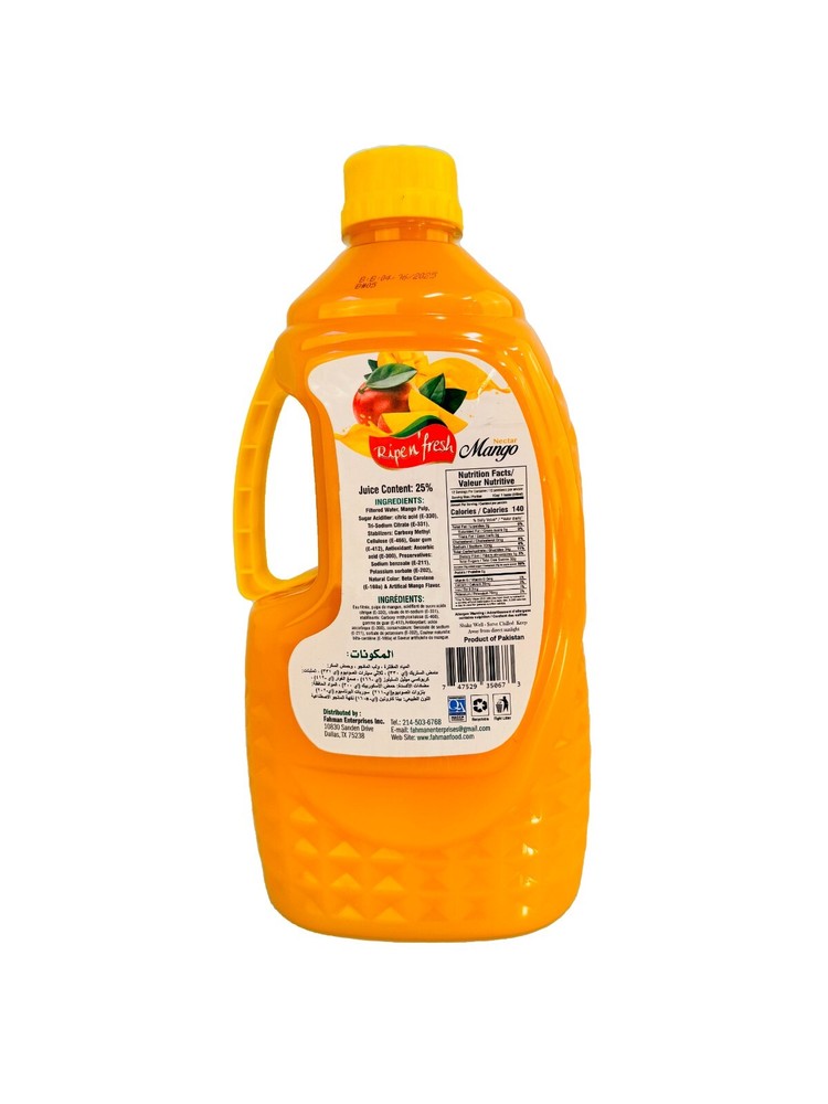 Ripe n' Fresh Mango Nectar Juice - 3 Liters