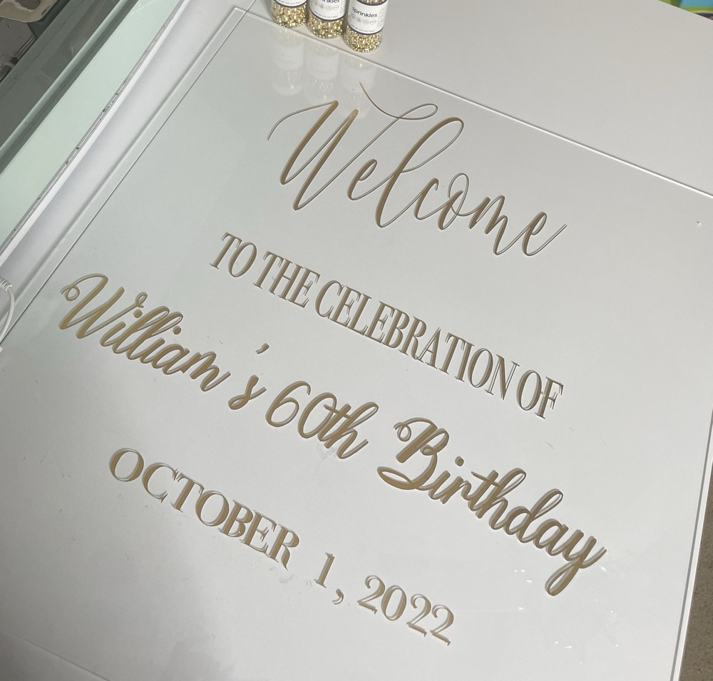 Acrylic Board For Birthdays Or Celebrations