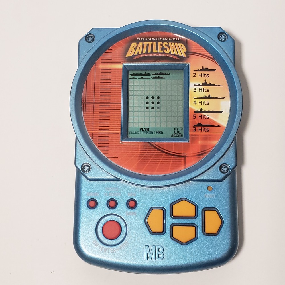 2002 MB Hasbro Electronic Hand-Held Battleship LCD Game