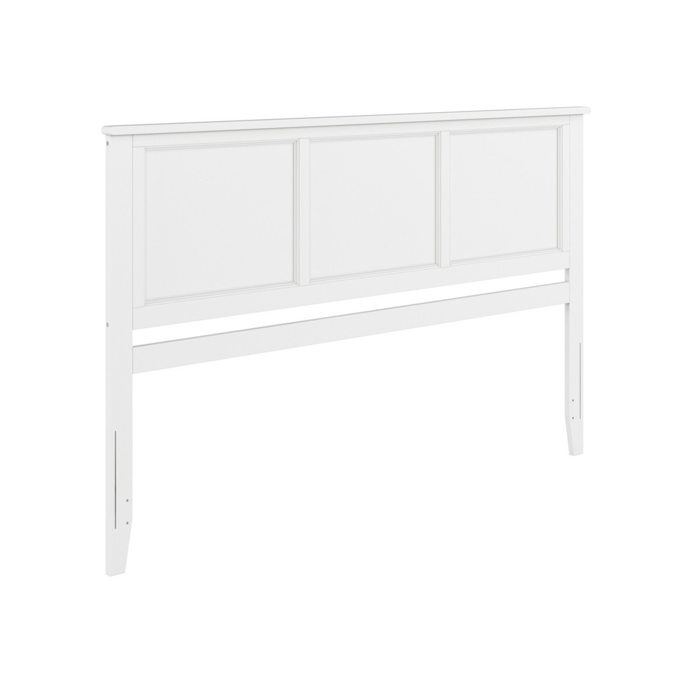 Madison King Solid Wood Panel Headboard in White