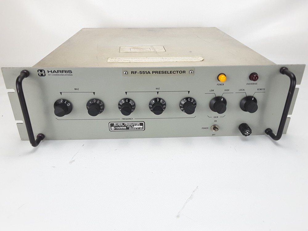 HARRIS RF 551A PRESELECTOR/POSTSELECTOR FOR RF 590 AND OTHERS