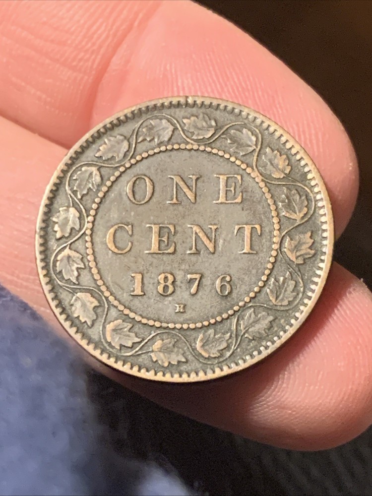 CANADA 1876 H - 1 CENT VICTORIA LARGE CENT
