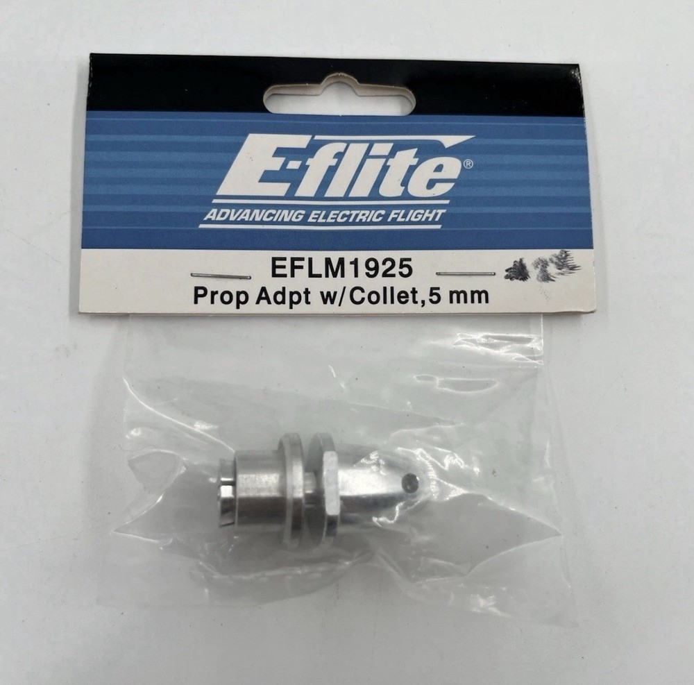 E-flite Prop Adapter with Collet 5mm EFLM1925 Spinners & Hub Nuts NOS