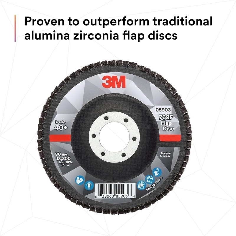 High Performance Flap Disc 4.5in Type 27 Coarse Ceramic Grinding Finishing Tool